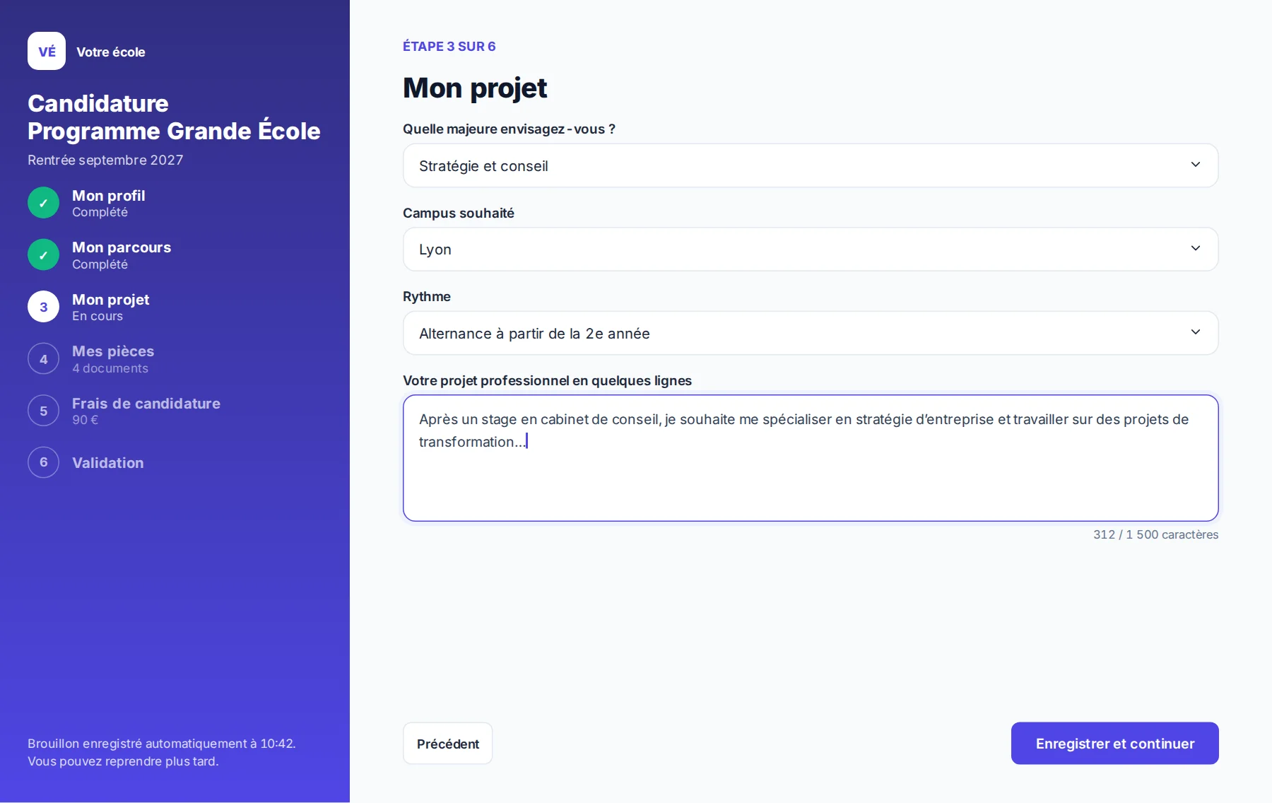 Ouvrir les candidatures dans MeetYourSchool