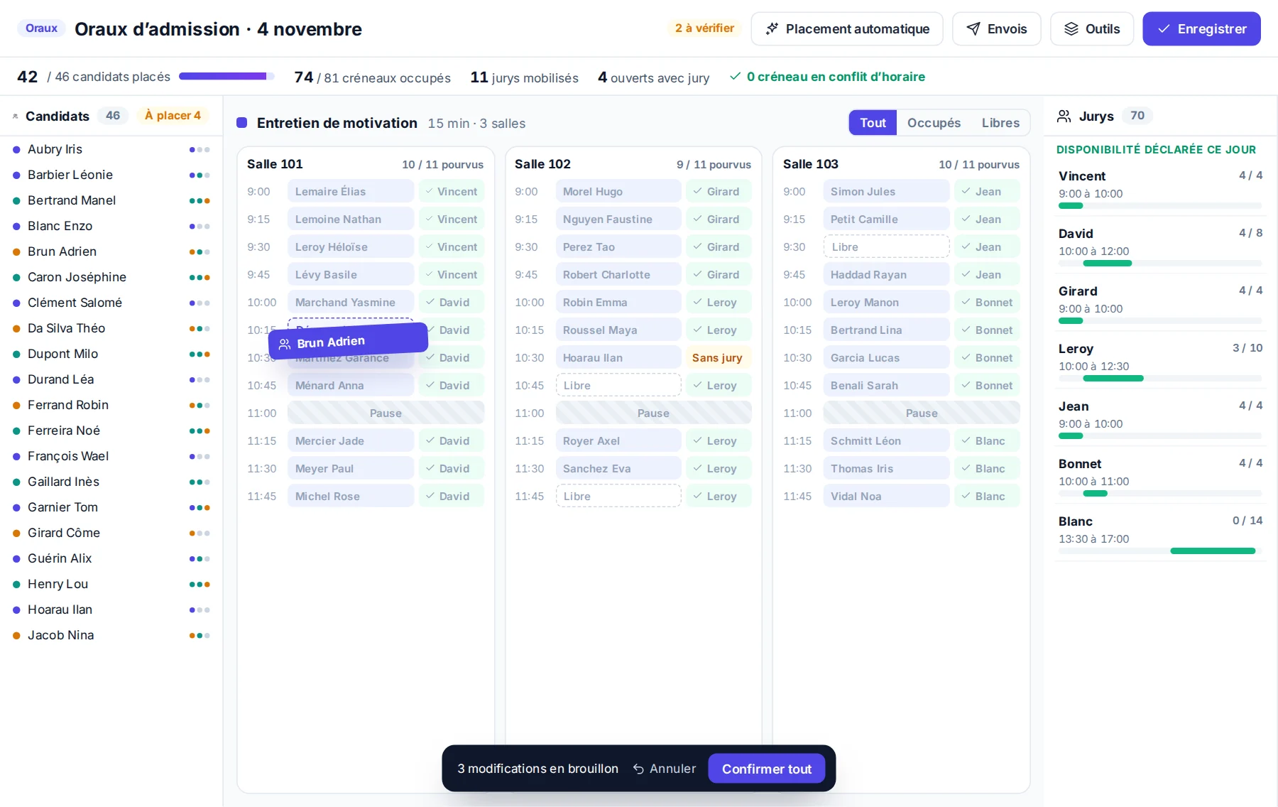 Jurys et commissions dans MeetYourSchool