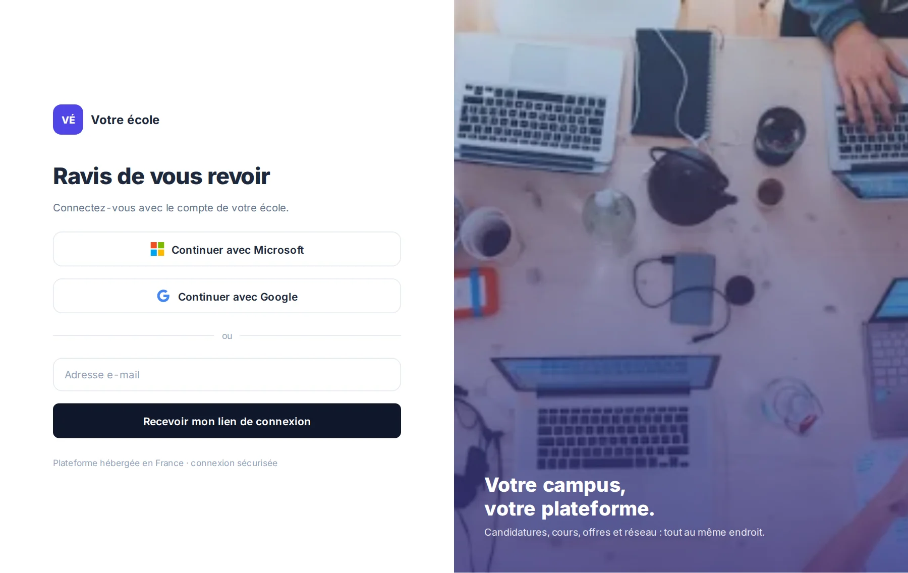Héberger dans MeetYourSchool