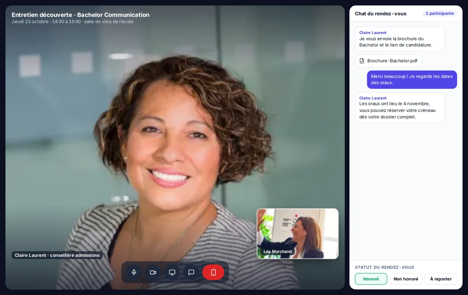 Votre propre salle de visio, dans MeetYourSchool