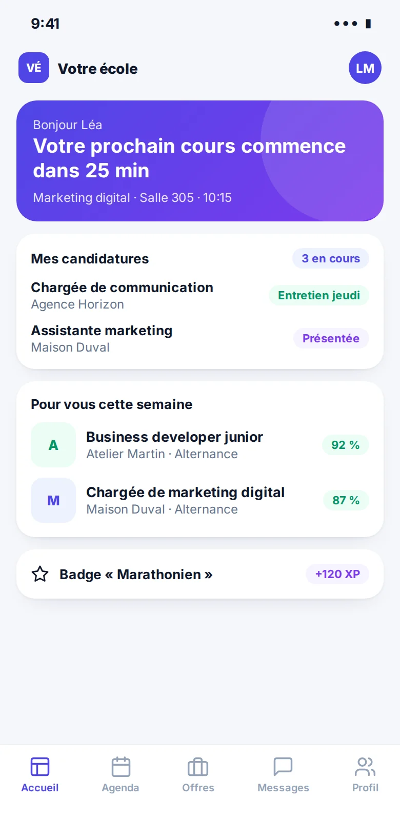 Les étudiants, en direct, vu par direction