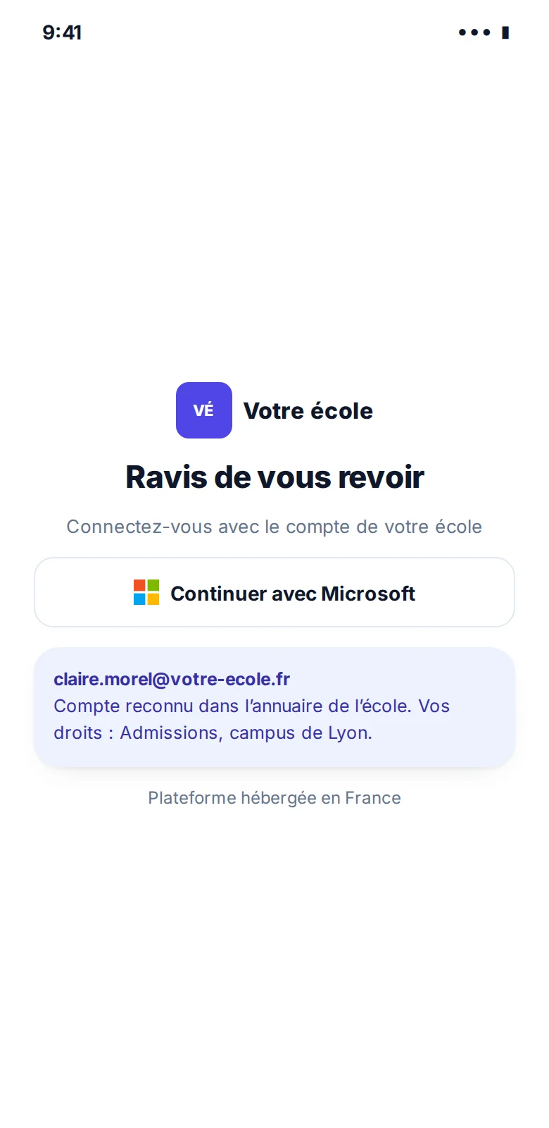 Connexion avec Microsoft, vu par personnel